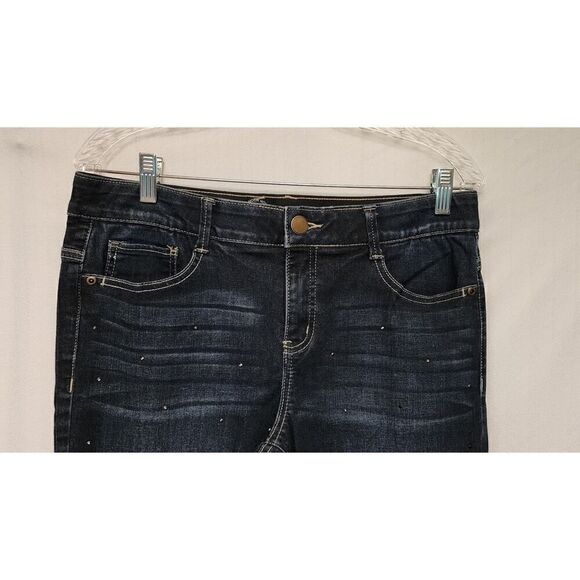 WESTBOUND THE FIT FORMULA FLEXIBLE COMFORT RHINESTONES ACCENT SKINNY JEANS 8R - Picture 4 of 6